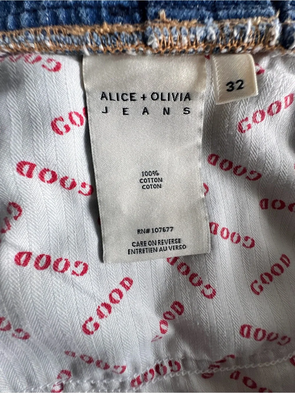Alice + Olivia Paperbag Denim Shorts High Waist Belted Distressed Sz 32 NWT